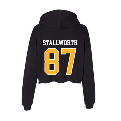 Towson - NCAA Football : Jordan Stallworth - Women's Crop Fleece Hoodie-1