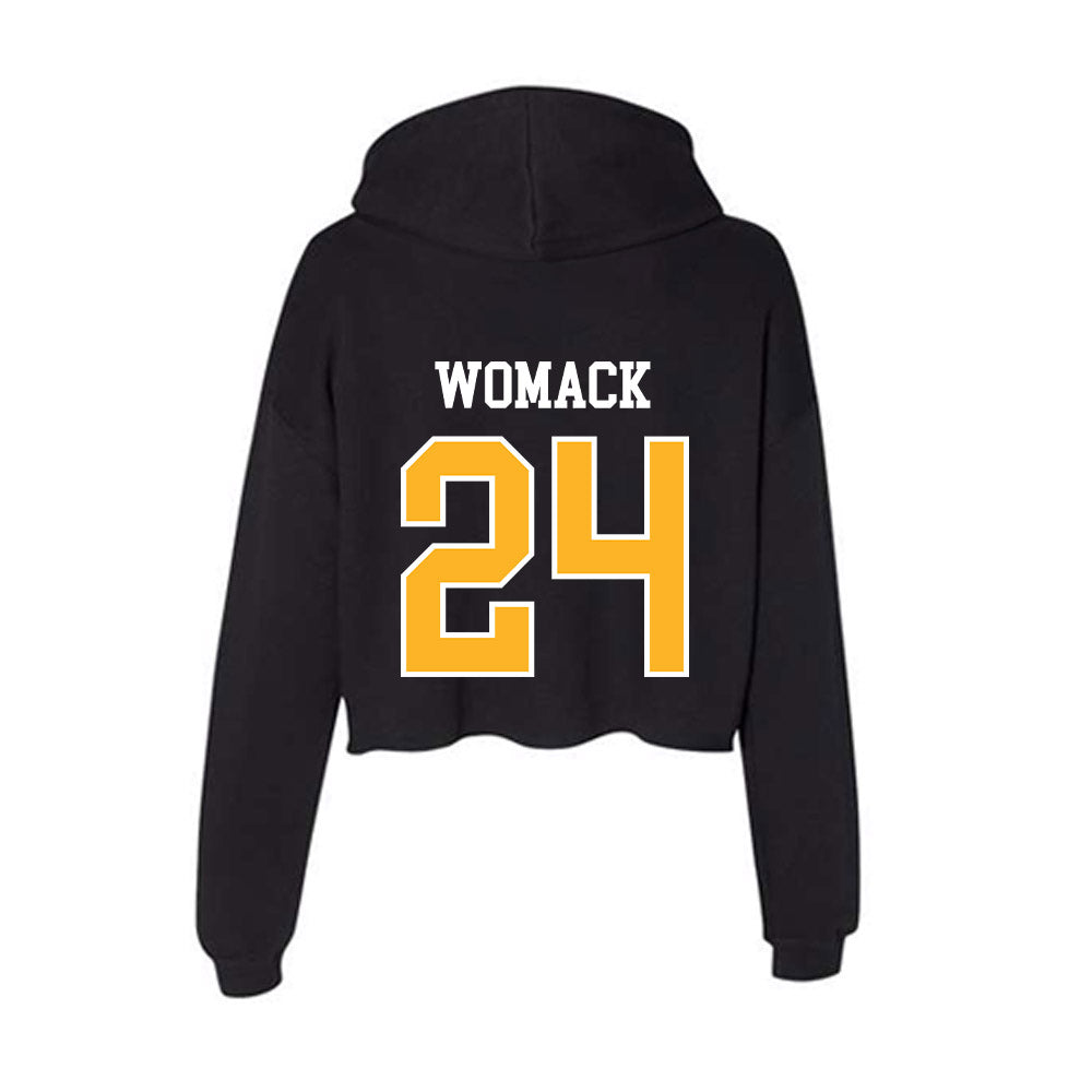 Towson - NCAA Men's Basketball : Jaquan Womack - Women's Crop Fleece Hoodie-1