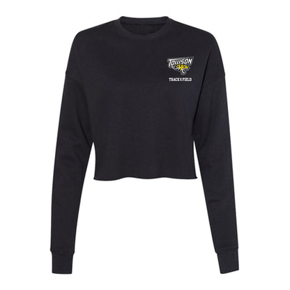 Towson - NCAA Women's Track & Field : Aniyah Toppin - Women's Cropped Crew Fleece-0