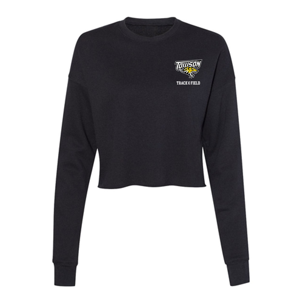 Towson - NCAA Women's Track & Field : Princess Asante - Women's Cropped Crew Fleece-0