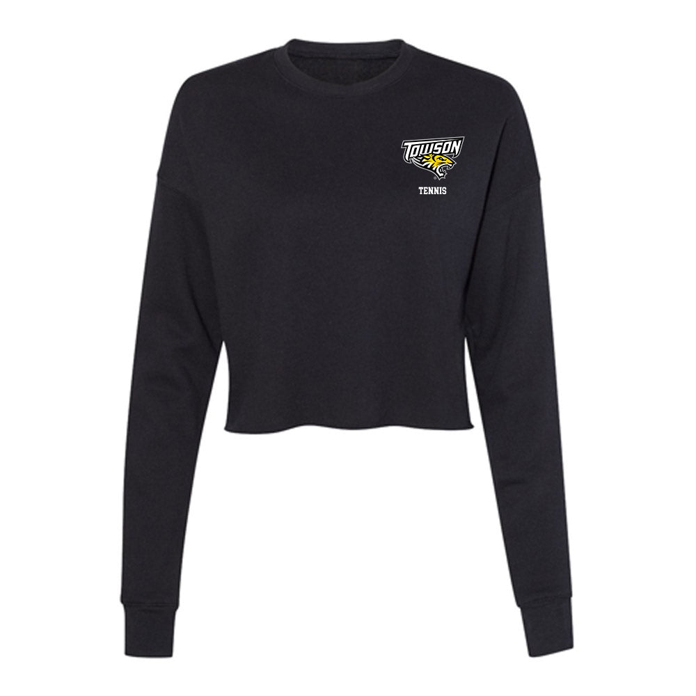 Towson - NCAA Women's Tennis : Chloe Courtnage - Women's Cropped Crew Fleece-0