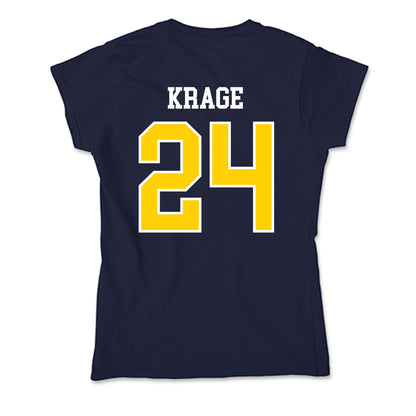 AU - NCAA Softball : Helene Krage - Soft Style Women’s T-Shirt-1