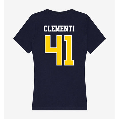 AU - NCAA Baseball : Ryan Clementi - Women's V-Neck T-Shirt-1