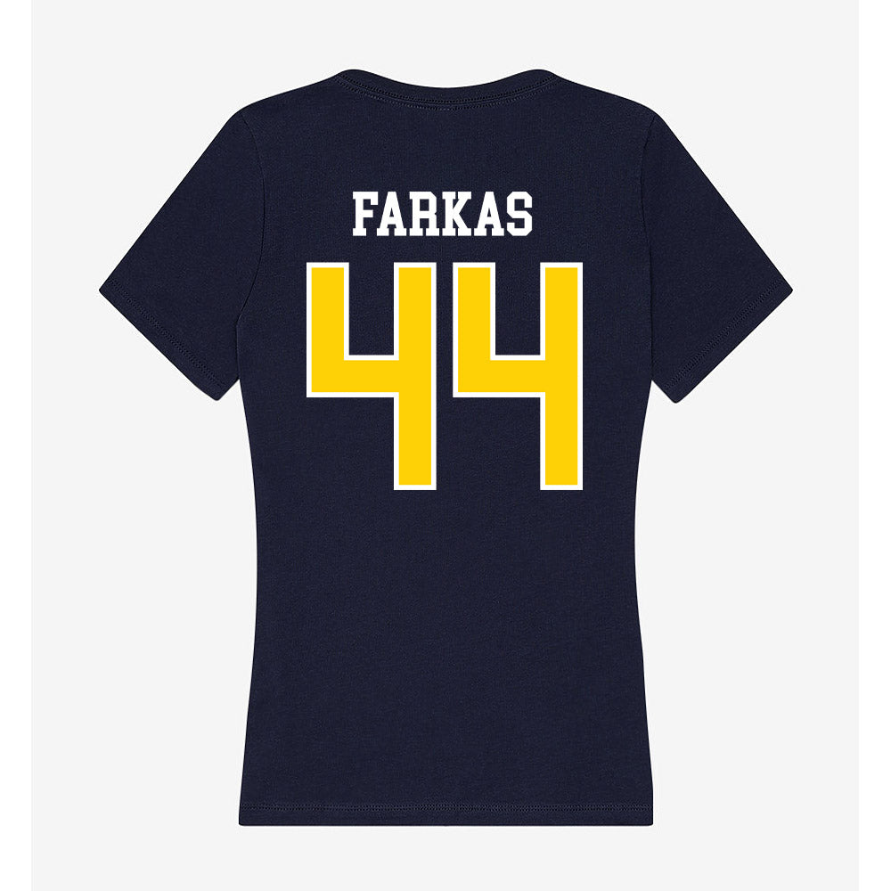 AU - NCAA Acrobatics & Tumbling : Mercea Farkas - Women's V-Neck T-Shirt-1