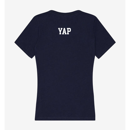 AU - NCAA Men's Swimming & Diving : Yong Jie Yap - Women's V-Neck T-Shirt-1