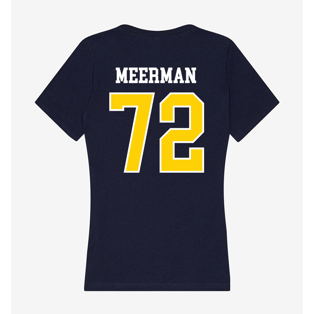 AU - NCAA Men's Ice Hockey : Brett Meerman - Women's V-Neck T-Shirt-1