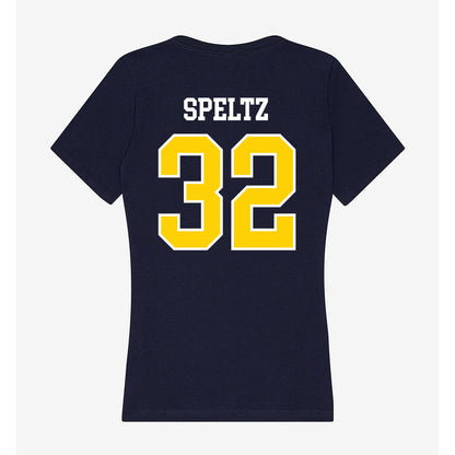 AU - NCAA Softball : Teya Speltz - Women's V-Neck T-Shirt-1