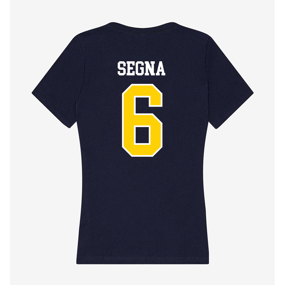 AU - NCAA Baseball : Ian Segna - Women's V-Neck T-Shirt-1