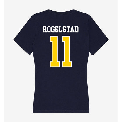 AU - NCAA Football : Liam Rogelstad - Women's V-Neck T-Shirt-1