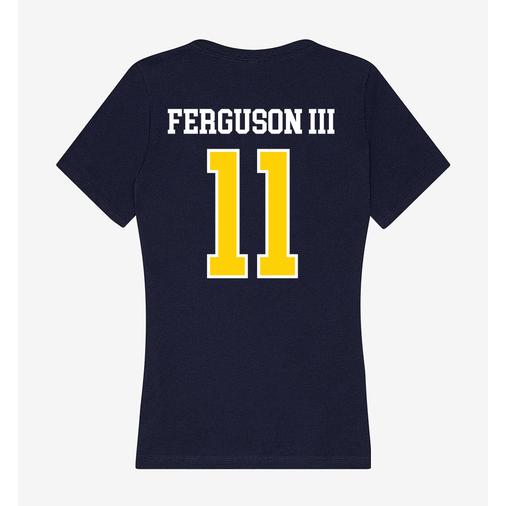 AU - NCAA Men's Basketball : Don Ferguson III - Women's V-Neck T-Shirt-1