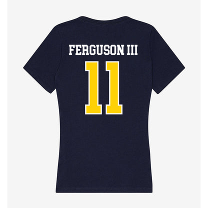 AU - NCAA Men's Basketball : Don Ferguson III - Women's V-Neck T-Shirt-1