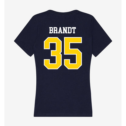 AU - NCAA Men's Basketball : Jacob Brandt - Women's V-Neck T-Shirt-1
