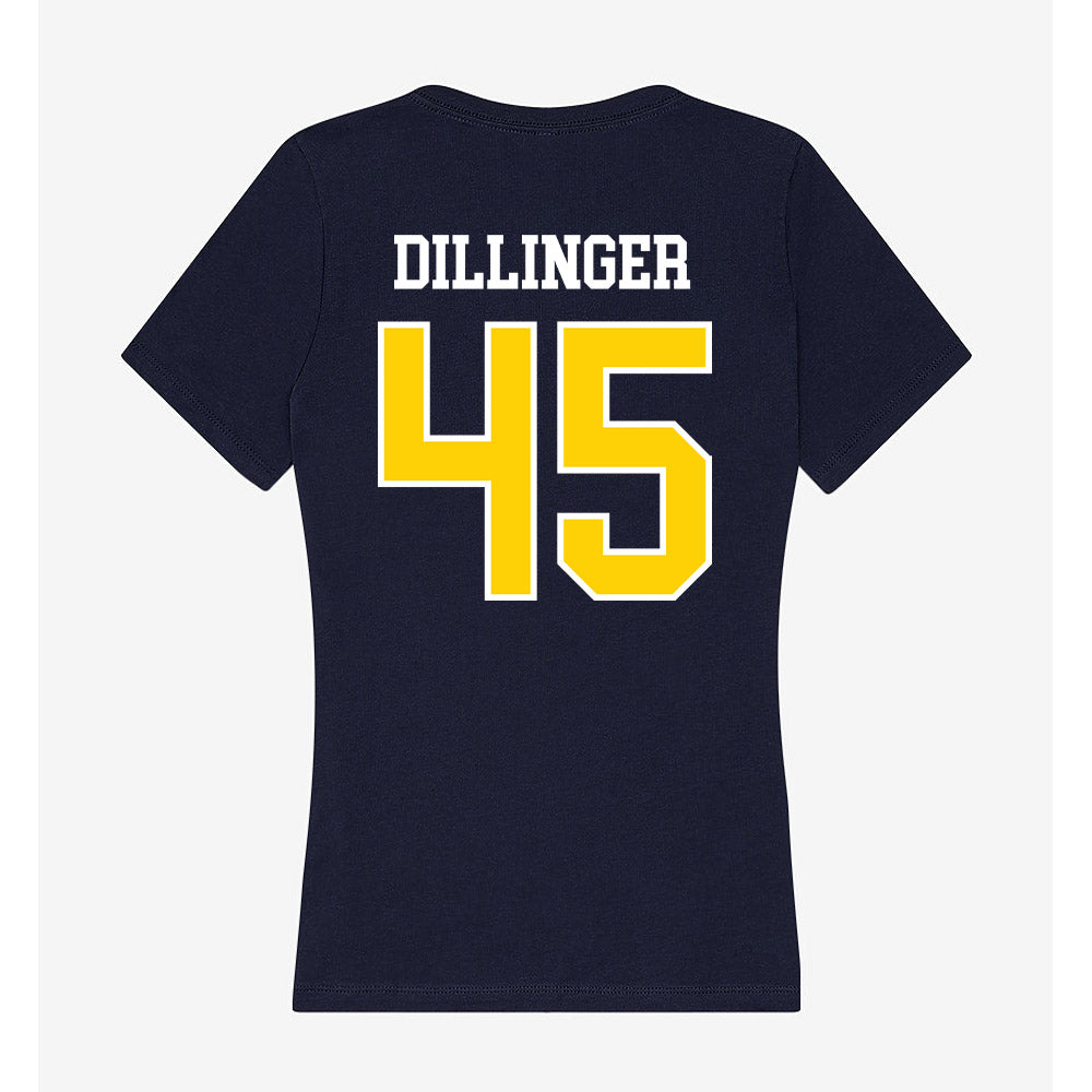 AU - NCAA Women's Basketball : Greta Dillinger - Women's V-Neck T-Shirt-1