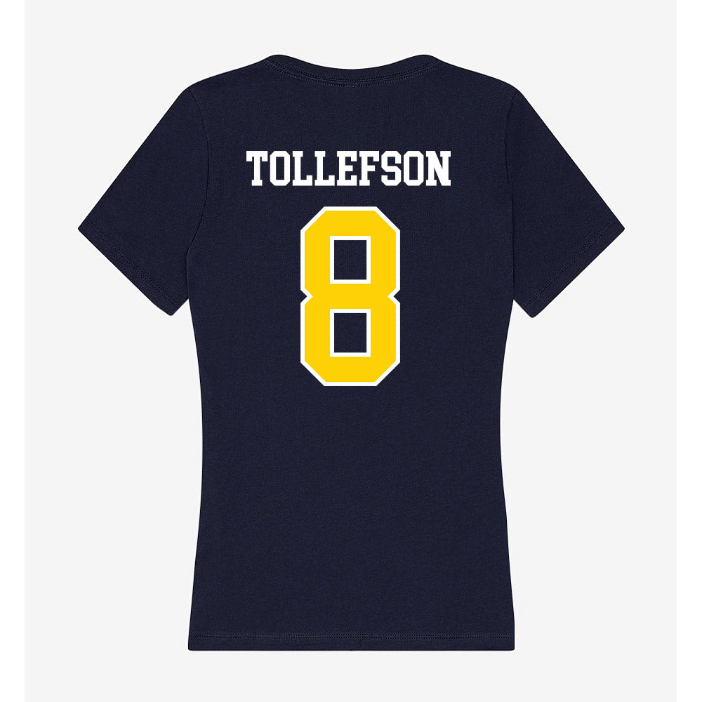 AU - NCAA Softball : Susie Tollefson - Women's V-Neck T-Shirt-1