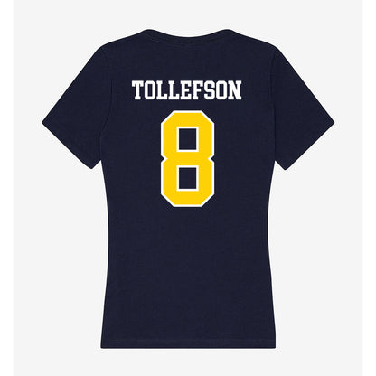 AU - NCAA Softball : Susie Tollefson - Women's V-Neck T-Shirt-1