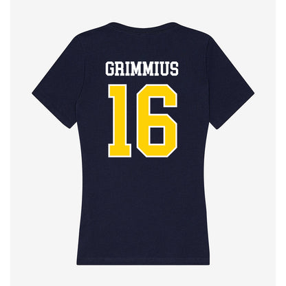 AU - NCAA Softball : Haley Grimmius - Women's V-Neck T-Shirt-1