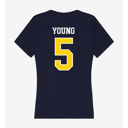 AU - NCAA Men's Ice Hockey : Easton Young - Women's V-Neck T-Shirt-1