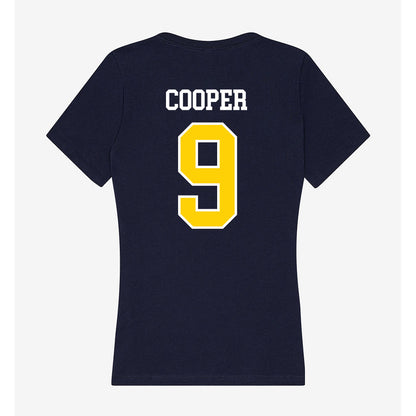 AU - NCAA Softball : Ella Cooper - Women's V-Neck T-Shirt-1