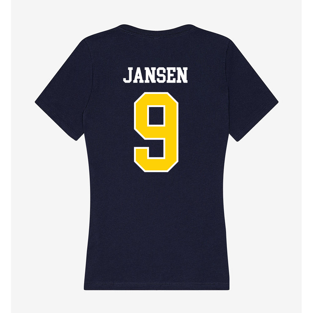AU - NCAA Women's Volleyball : Reagan Jansen - Women's V-Neck T-Shirt-1