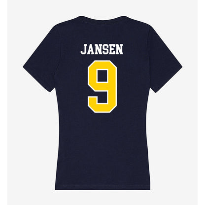 AU - NCAA Women's Volleyball : Reagan Jansen - Women's V-Neck T-Shirt-1