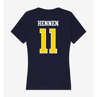 AU - NCAA Men's Ice Hockey : Tyler Hennen - Women's V-Neck T-Shirt-1