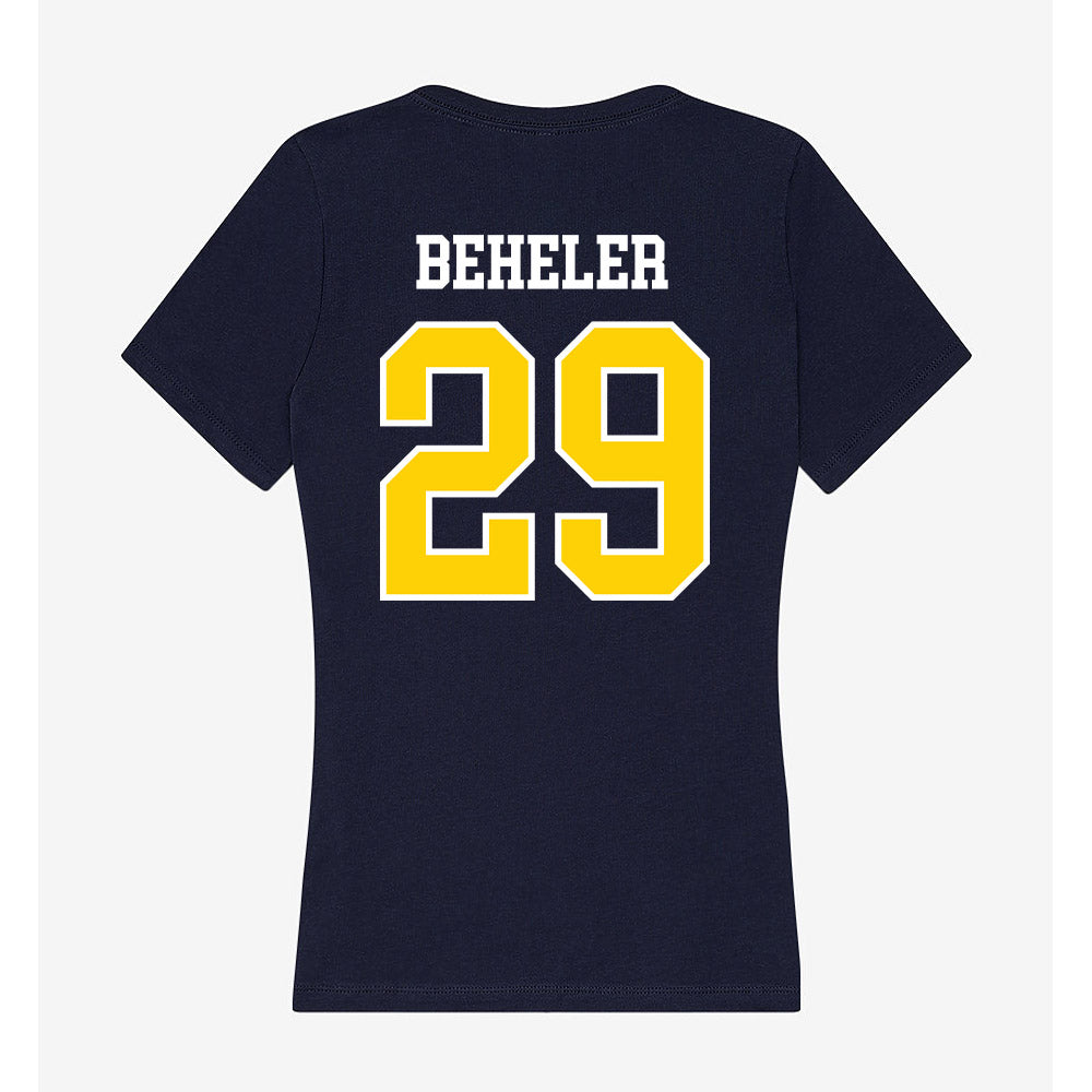 AU - NCAA Women's Soccer : Reese Beheler - Women's V-Neck T-Shirt-1