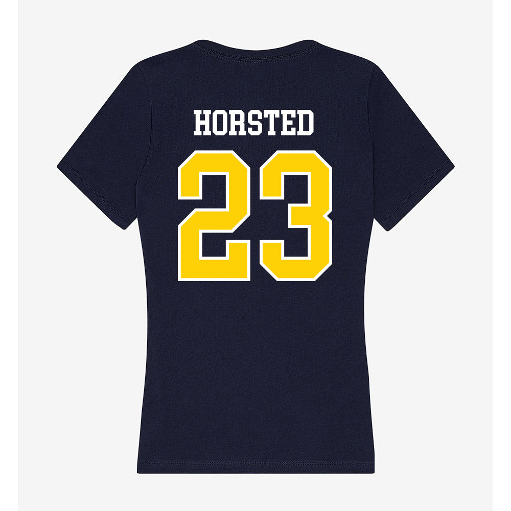 AU - NCAA Women's Soccer : Marie Horsted - Women's V-Neck T-Shirt-1