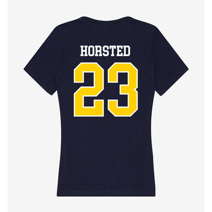 AU - NCAA Women's Soccer : Marie Horsted - Women's V-Neck T-Shirt-1