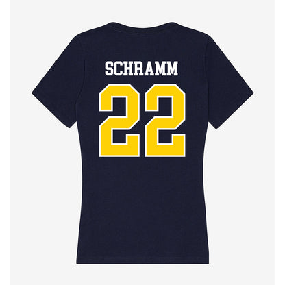 AU - NCAA Softball : Tierney Schramm - Women's V-Neck T-Shirt-1