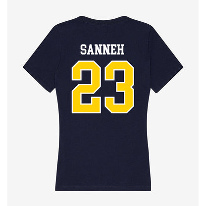 AU - NCAA Women's Basketball : Isabella Sanneh - Women's V-Neck T-Shirt-1