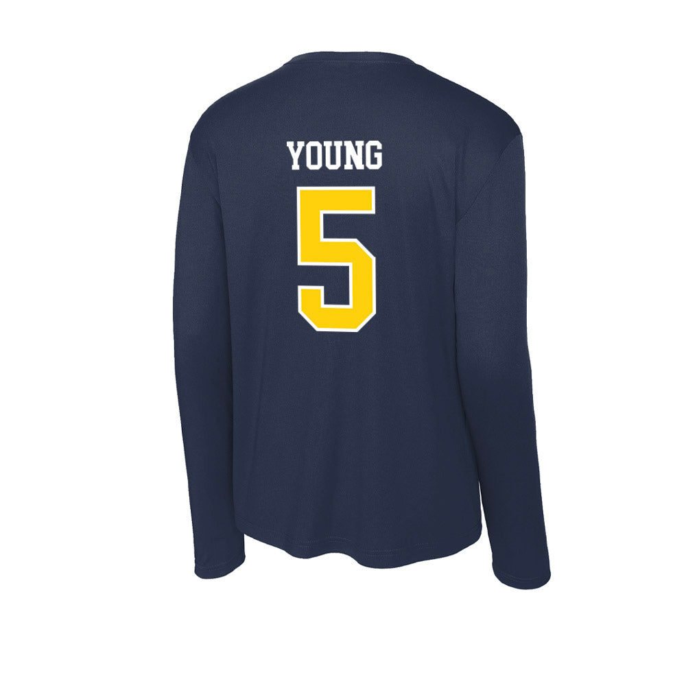 AU - NCAA Men's Ice Hockey : Easton Young - Activewear Long Sleeve T-Shirt-1