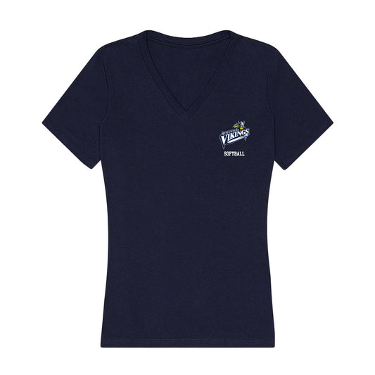 AU - NCAA Softball : Helene Krage - Women's V-Neck T-Shirt-0