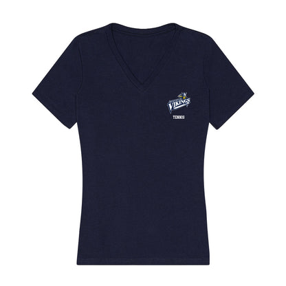 AU - NCAA Women's Tennis : Chelsea Seidewitz - Women's V-Neck T-Shirt-0