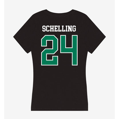 Northeastern State - NCAA Football : Jordan Schelling - Women's V-Neck T-Shirt-1