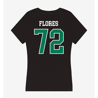 Northeastern State - NCAA Football : Jayden Flores - Women's V-Neck T-Shirt-1