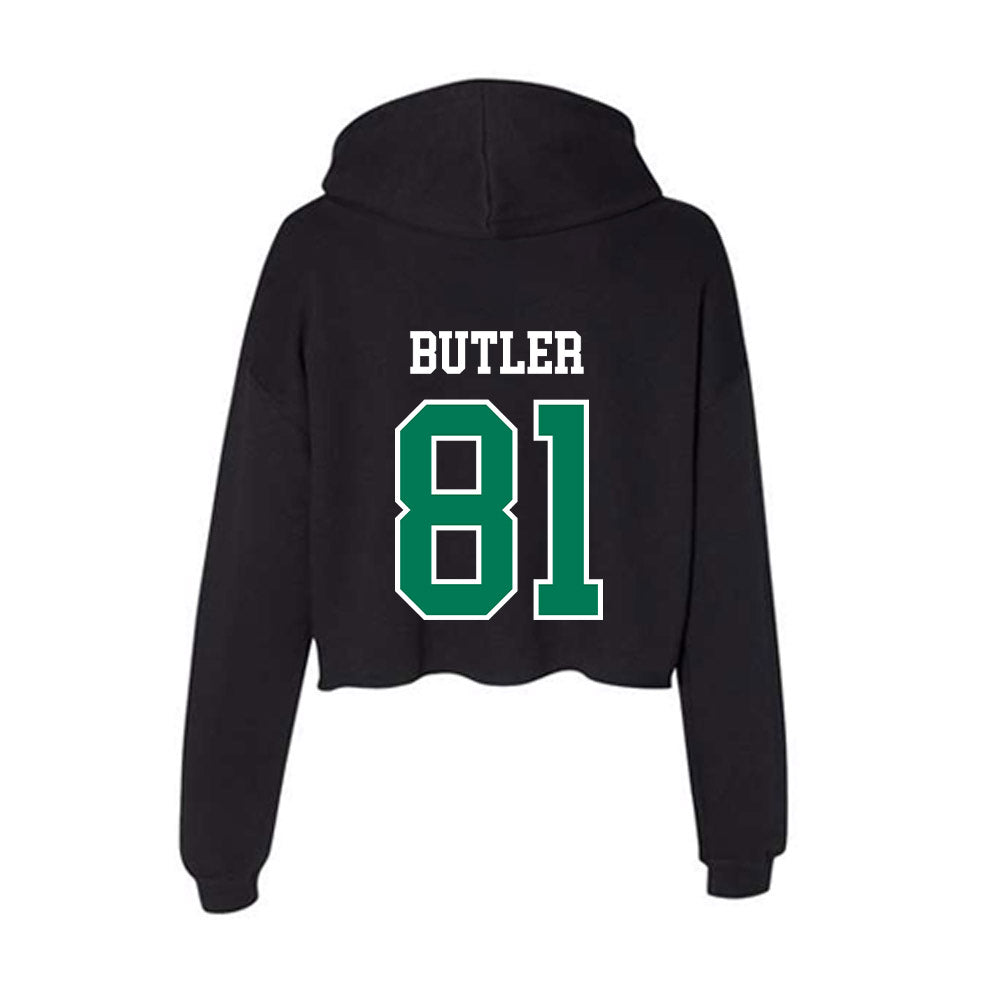Northeastern State - NCAA Football : Malachi Butler - Women's Crop Fleece Hoodie-1