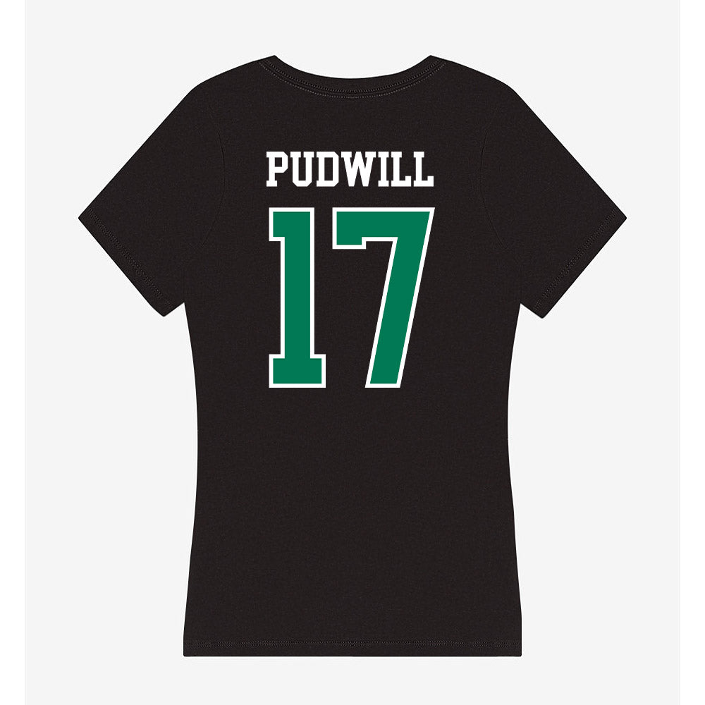 Northeastern State - NCAA Football : Nolan Pudwill - Women's V-Neck T-Shirt-1