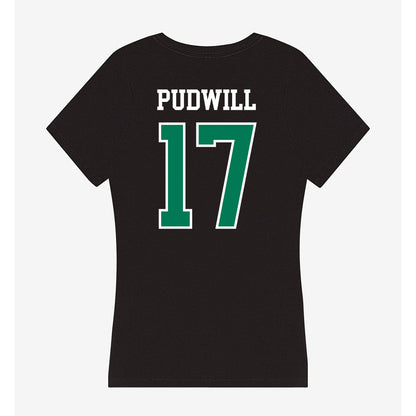 Northeastern State - NCAA Football : Nolan Pudwill - Women's V-Neck T-Shirt-1