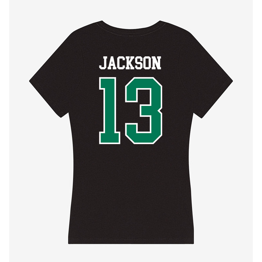 Northeastern State - NCAA Football : Camrin Jackson - Women's V-Neck T-Shirt-1