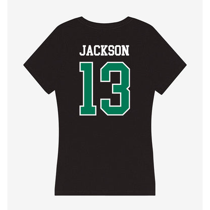 Northeastern State - NCAA Football : Camrin Jackson - Women's V-Neck T-Shirt-1