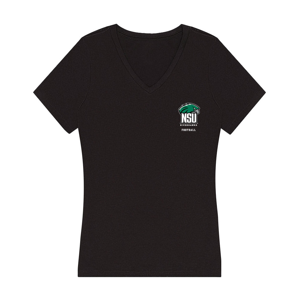 Northeastern State - NCAA Football : Vincent Williams II - Women's V-Neck T-Shirt-0