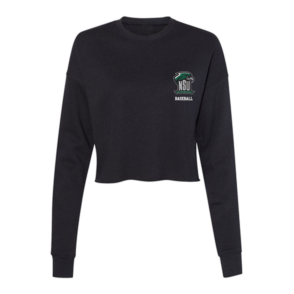 Northeastern State - NCAA Baseball : Steven Jr Mims - Women's Cropped Crew Fleece-0