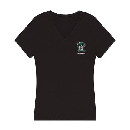 Northeastern State - NCAA Baseball : Brazen Bockius - Women's V-Neck T-Shirt-0