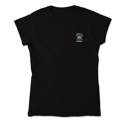 Northeastern State - NCAA Baseball : Brazen Bockius - Soft Style Women’s T-Shirt-0