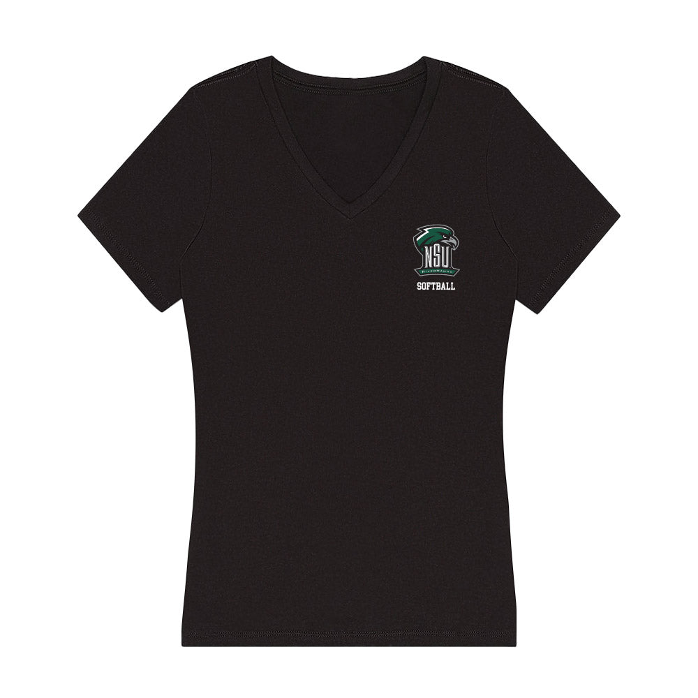 Northeastern State - NCAA Softball : Jensyn Elder - Women's V-Neck T-Shirt-0