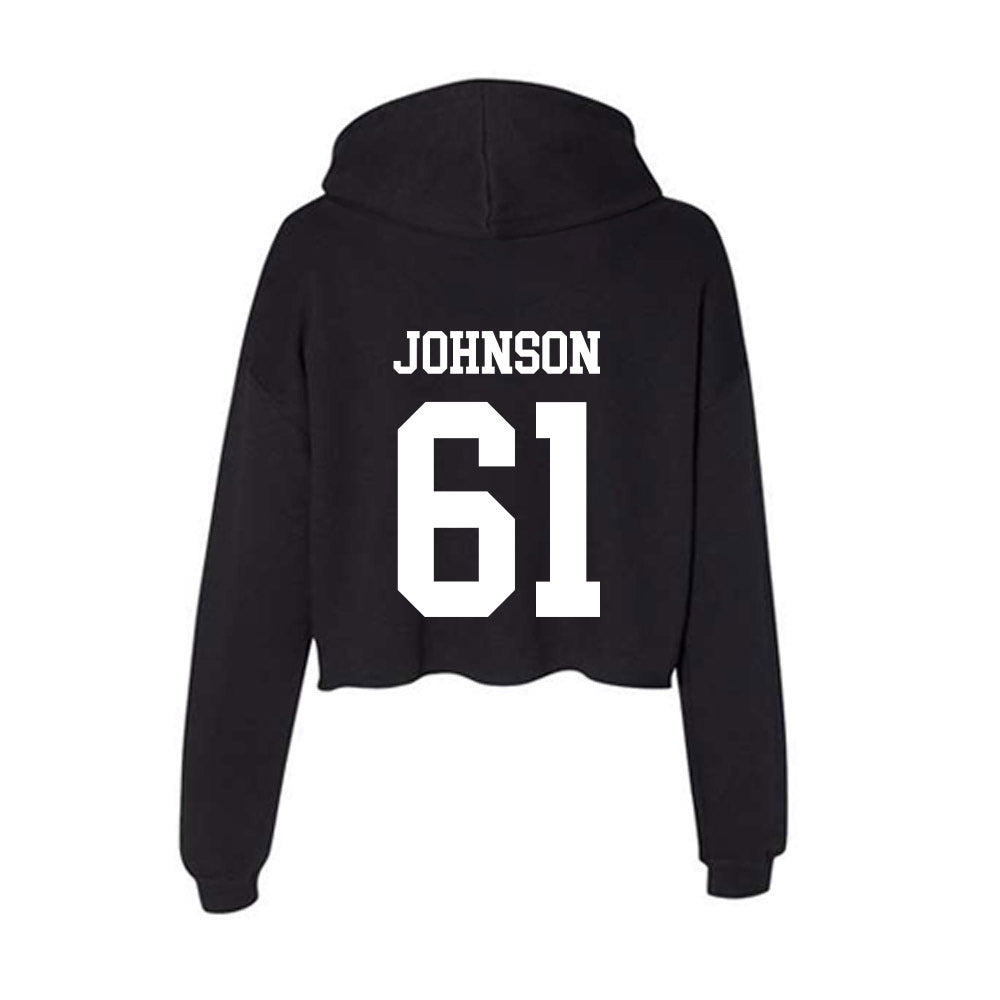 Nevada - NCAA Football : Terrence Johnson - Women's Crop Fleece Hooded Sweatshirt-1