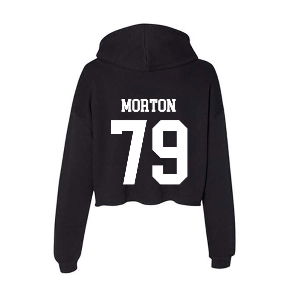 Nevada - NCAA Football : Ailama Morton - Women's Crop Fleece Hoodie-1