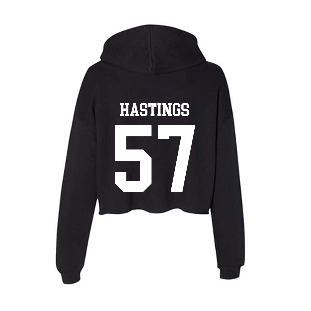 Nevada - NCAA Football : Anthony Hastings - Women's Crop Fleece Hoodie-1