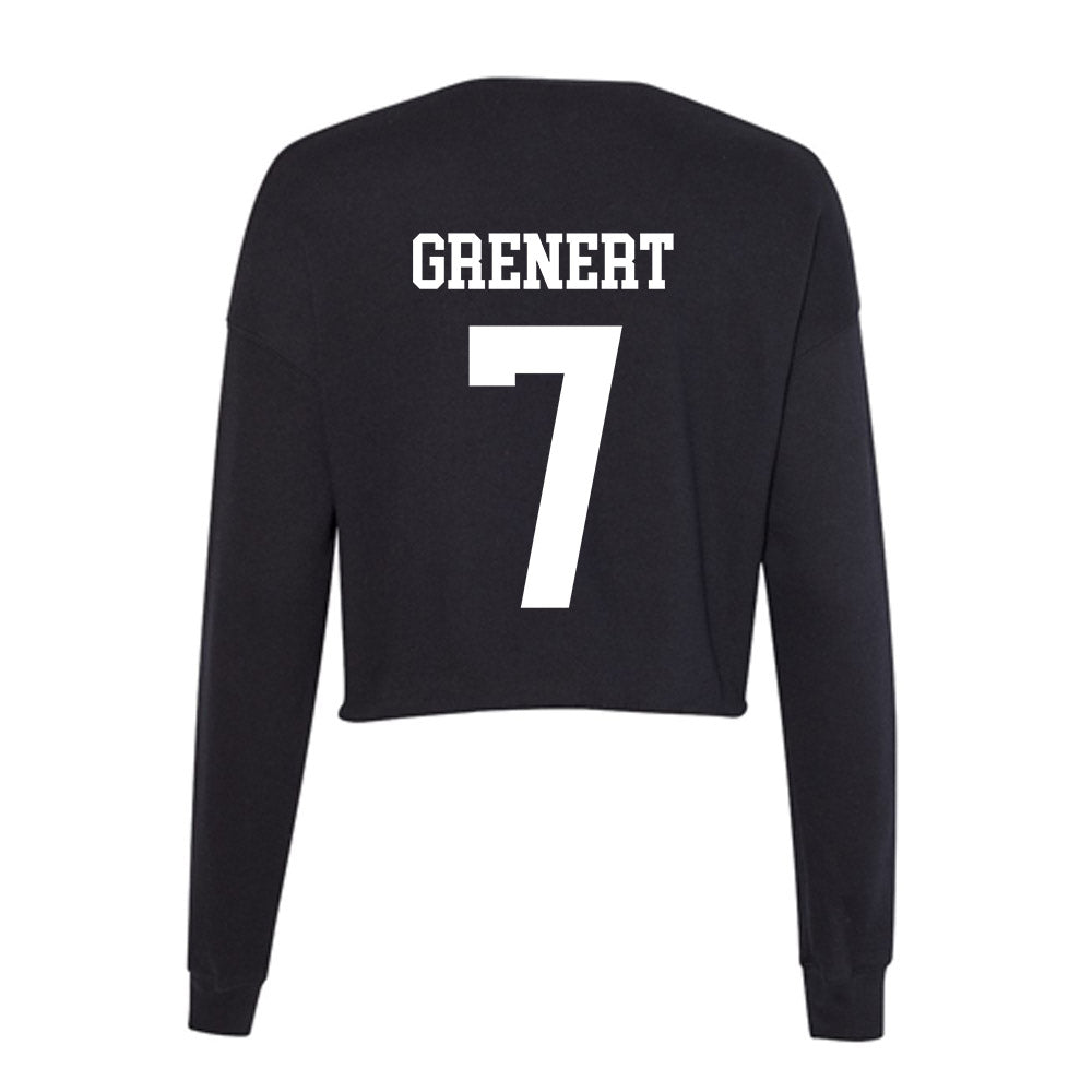 Nevada - NCAA Baseball : Andrew Grenert - Women's Cropped Crew Fleece-1