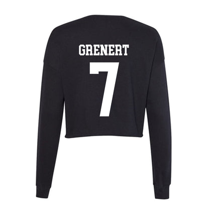 Nevada - NCAA Baseball : Andrew Grenert - Women's Cropped Crew Fleece-1